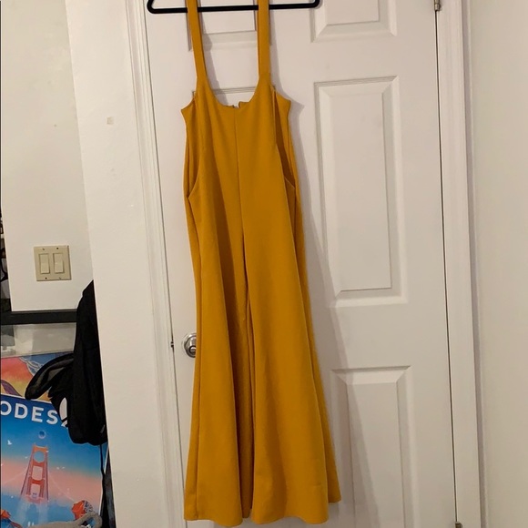 Fashion Nova Pants - FN Mustard Wide-Leg Jumpsuit
